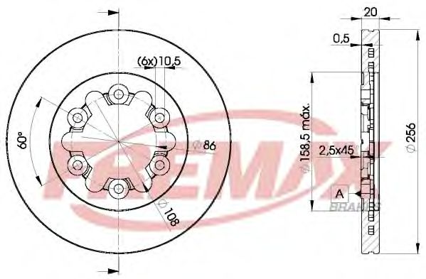 Тормозной диск FREMAX BD-0001