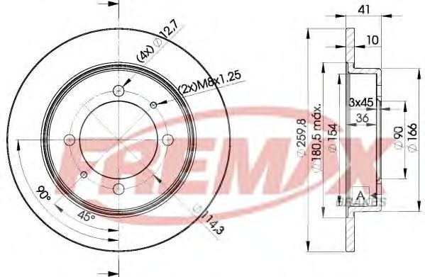 Тормозной диск FREMAX BD-2940