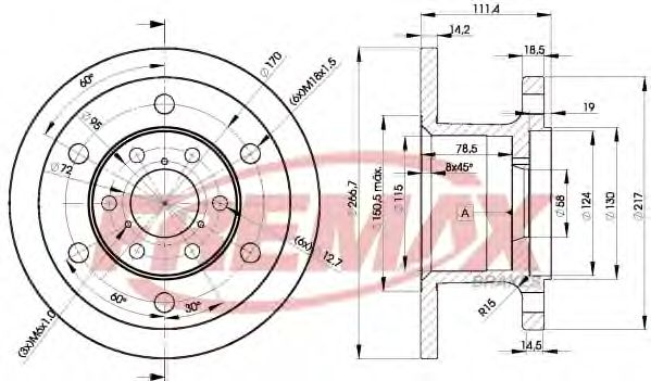 Тормозной диск FREMAX BD-3907