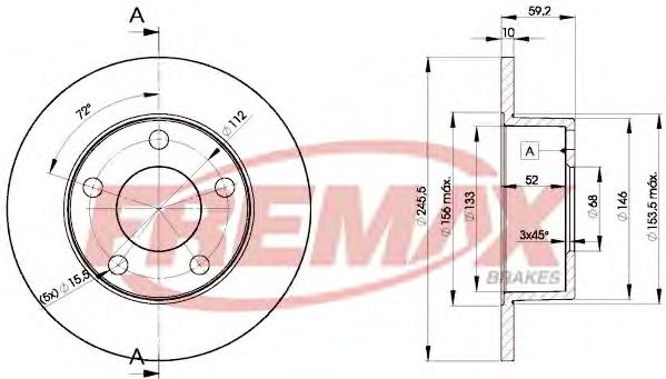 Тормозной диск FREMAX BD-4011