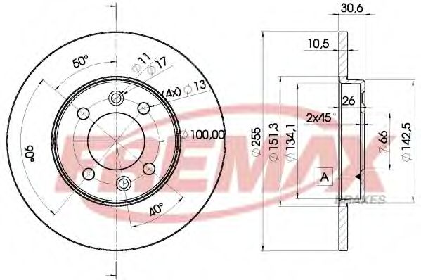 Тормозной диск FREMAX BD-4192