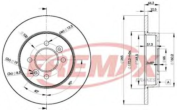 Тормозной диск FREMAX BD-4295