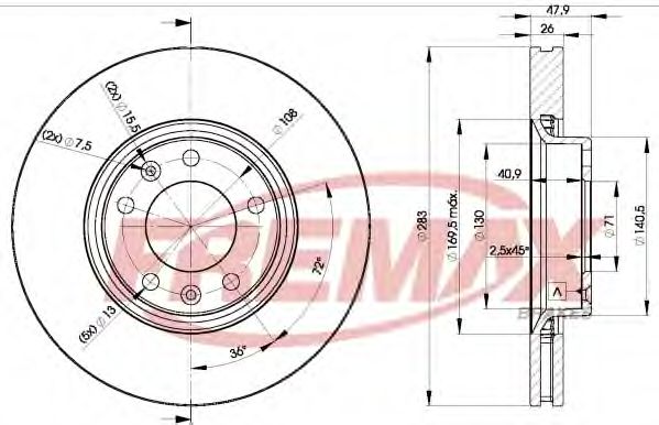 Тормозной диск FREMAX BD-4660