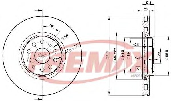 Тормозной диск FREMAX BD-4921