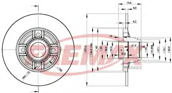 Тормозной диск FREMAX BD-8078