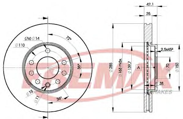 Тормозной диск FREMAX BD-9003