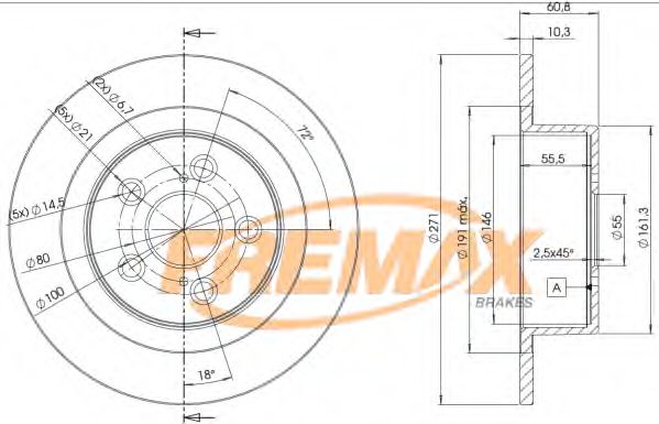 Тормозной диск FREMAX BD-4243