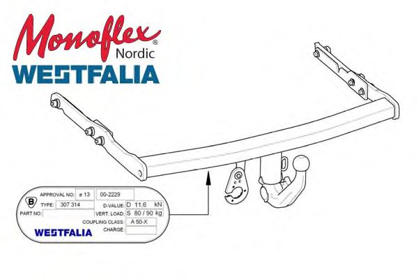 Прицепное оборудование MONOFLEX 307332