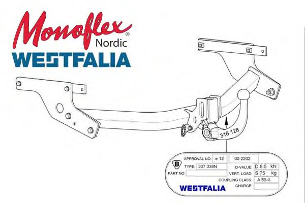 Прицепное оборудование MONOFLEX 307338