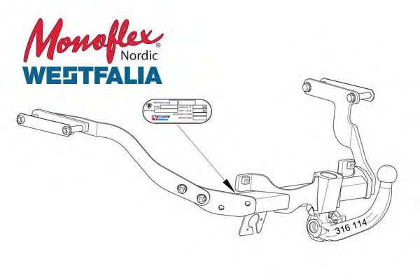 Прицепное оборудование MONOFLEX 304079