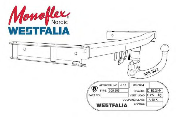 Прицепное оборудование MONOFLEX 305206