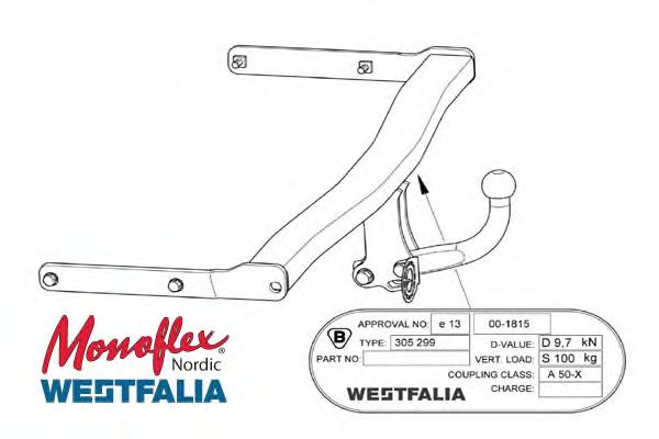 Прицепное оборудование MONOFLEX 305299