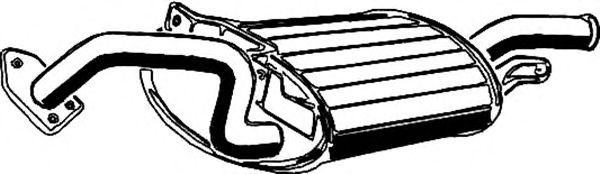 Глушитель выхлопных газов конечный ASMET 26003