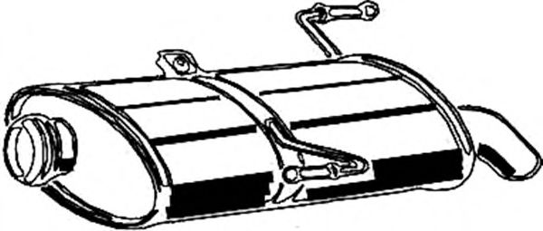 Глушитель выхлопных газов конечный ASMET 08.072