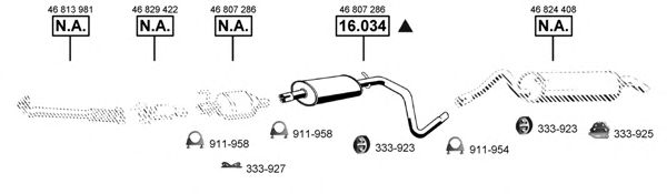 Система выпуска ОГ ASMET FI163055