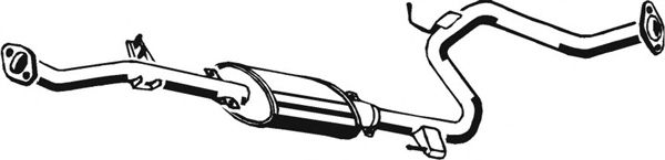 Средний глушитель выхлопных газов ASMET 11022