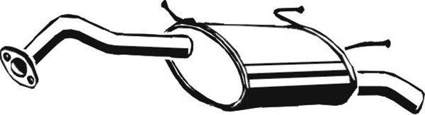 Глушитель выхлопных газов конечный ASMET 14.016