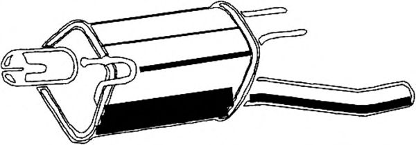 Глушитель выхлопных газов конечный ASMET 05.056