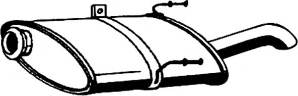 Глушитель выхлопных газов конечный ASMET 08.031