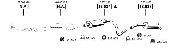 Система выпуска ОГ ASMET FI163040
