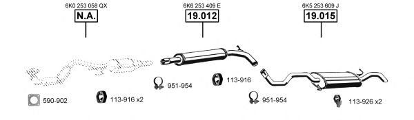 Система выпуска ОГ ASMET SE191115