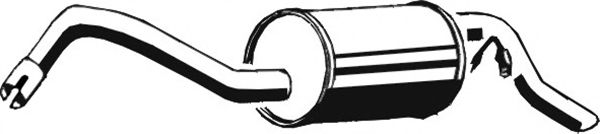 Глушитель выхлопных газов конечный ASMET 07.123