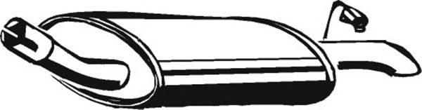 Глушитель выхлопных газов конечный ASMET 07.068