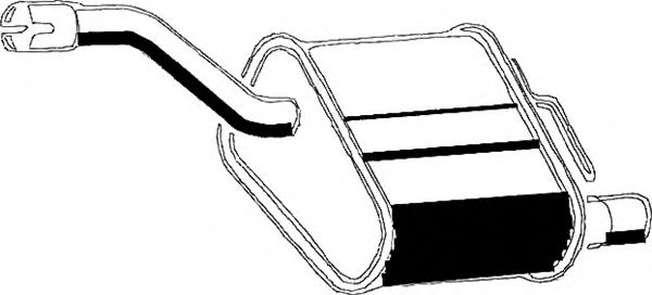 Глушитель выхлопных газов конечный ASMET 07171