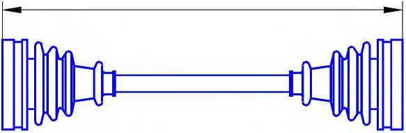 Приводной вал KWP 170001