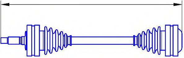 Приводной вал SERCORE 12628