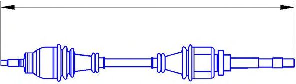 Приводной вал SERCORE 12613