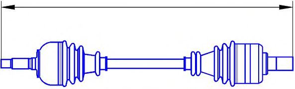 Приводной вал SERCORE 12752