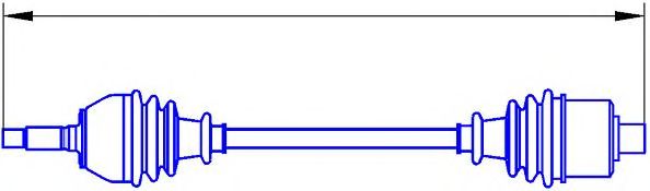 Приводной вал SERCORE 12827
