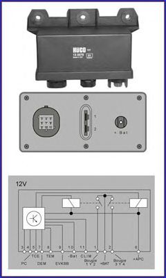 Реле, система накаливания HITACHI 132075