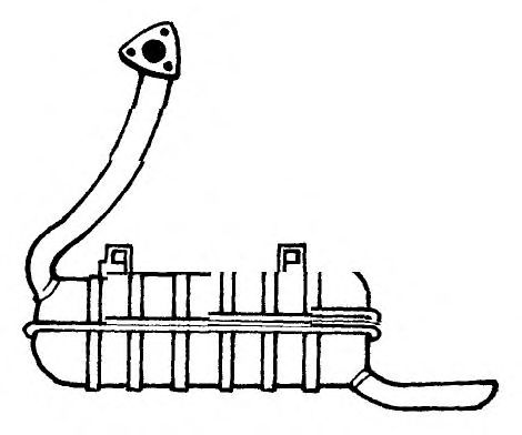 Глушитель выхлопных газов конечный KLARIUS 210364