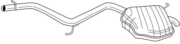 Глушитель выхлопных газов конечный SIGAM 16669