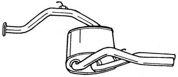 Глушитель выхлопных газов конечный SIGAM 23639