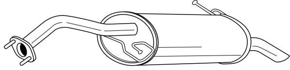 Глушитель выхлопных газов конечный MTS 60611