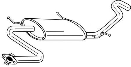 Глушитель выхлопных газов конечный SIGAM 34699
