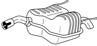 Глушитель выхлопных газов конечный SIGAM 41638