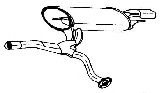 Глушитель выхлопных газов конечный WALKER 18588