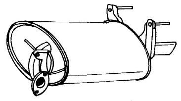 Глушитель выхлопных газов конечный SIGAM 44612