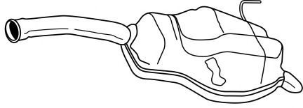 Глушитель выхлопных газов конечный WALKER 22619