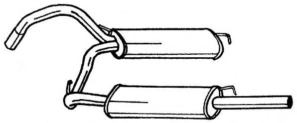 Глушитель выхлопных газов конечный KLARIUS 240231