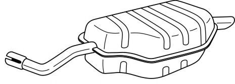 Глушитель выхлопных газов конечный BOSAL 115233