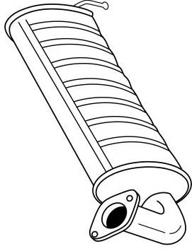 Глушитель выхлопных газов конечный SIGAM 70626