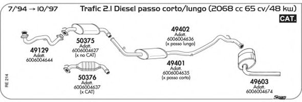 Система выпуска ОГ SIGAM RE214