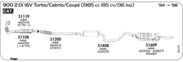 Система выпуска ОГ SIGAM SA014