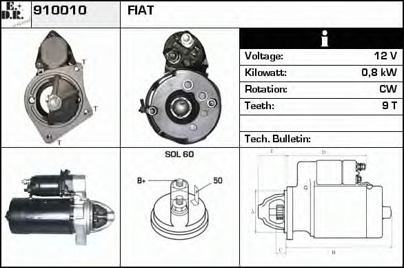 Стартер EDR 910010