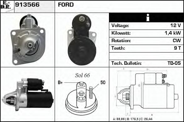 Стартер EDR 913566